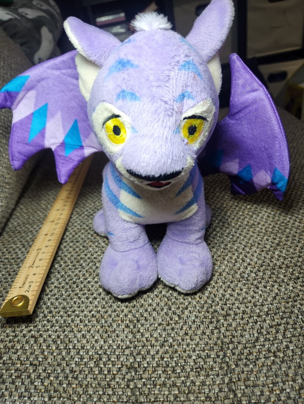 vintage 2003 Neopets Purple Faerie Kougra plush toy Small Flaw Untested